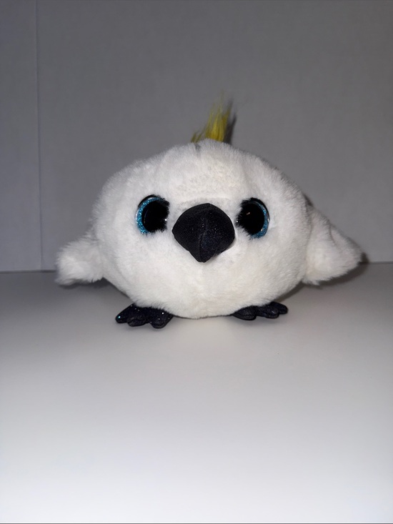 Zuru Other - Zuru Pets Alive White Cackatoo Plush Bird Toy with Blue Eyes and Yellow Crest